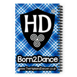 A4 Highland Dancer Spiral notebook