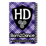 A4 Highland Dancer Spiral notebook