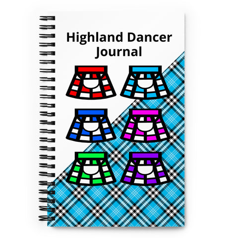 A4 Highland Dancer Spiral notebook