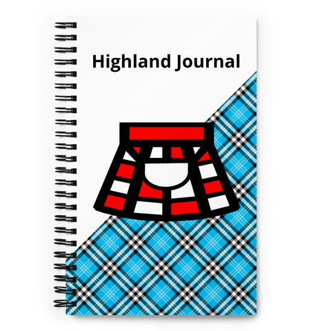 A4 Highland Dancer Spiral notebook