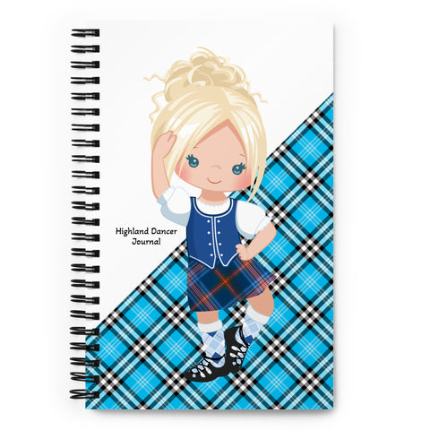 A4 Highland Dancer Spiral notebook