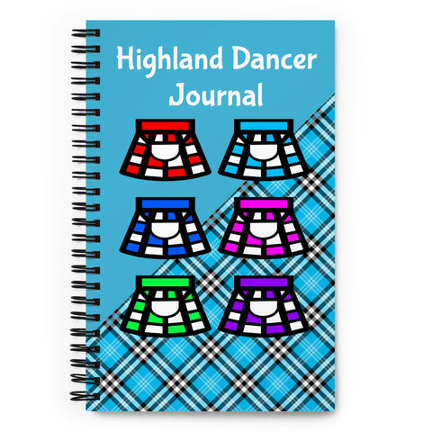 A4 Highland Dancer Spiral notebook