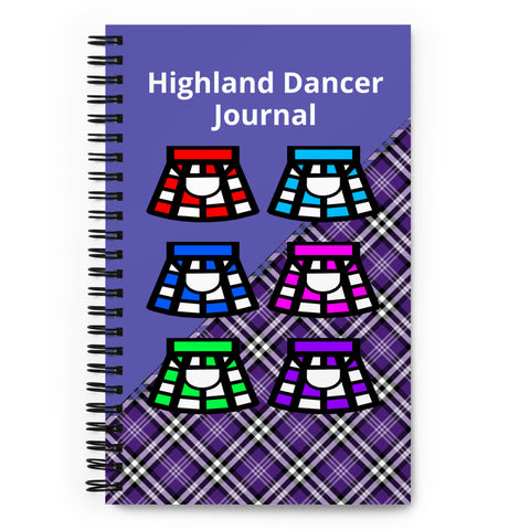 A4 Highland Dancer Spiral notebook