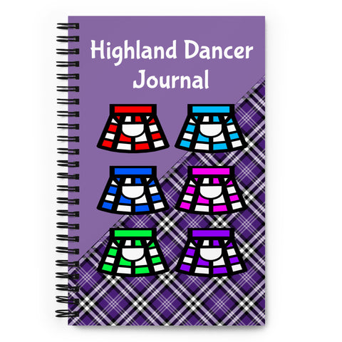 A4 Highland Dancer Spiral notebook