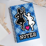 A4 Highland Dancer Spiral notebook