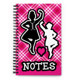 A4 Highland Dancer Spiral notebook
