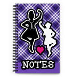 A4 Highland Dancer Spiral notebook