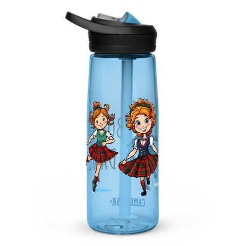 Cartoon Highland Dancer Sports water bottle