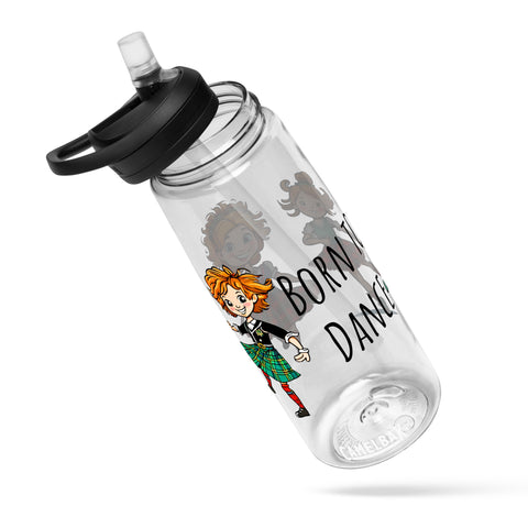 Cartoon Highland Dancer Sports water bottle