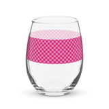 Stemless wine glass