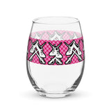 Stemless wine glass