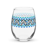 Stemless wine glass