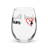 Stemless wine glass