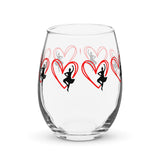 Stemless wine glass