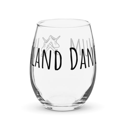 Stemless wine glass