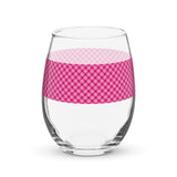 Stemless wine glass