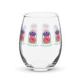 THISTLE & ROSE Stemless wine glass