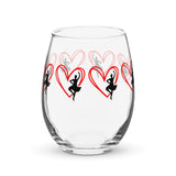 Stemless wine glass