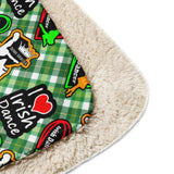 Irish Dancer Sherpa blanket - FREE p&p Worldwide