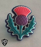 Thistle - Shoe Charm  Free p&p in the UK