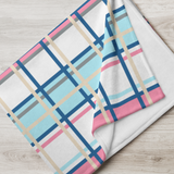 Belle Pastal Tartan Throw Blanket