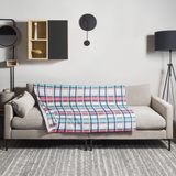 Belle Pastal Tartan Throw Blanket