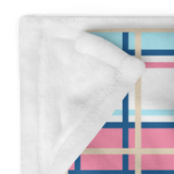 Belle Pastal Tartan Throw Blanket