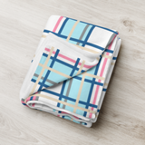 Belle Pastal Tartan Throw Blanket