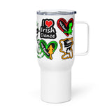 Irish Dancer Travel mug with a handle - FREE p&p Worldwide