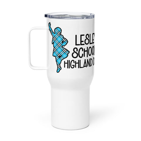 LESLEY'S SCHOOL OF HIGHLAND DANCING Travel mug with a handle - boy mug