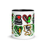 Irish Dancer Mug with different Color Inside - FREE p&p Worldwide