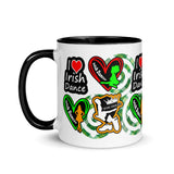 Irish Dancer Mug with different Color Inside - FREE p&p Worldwide