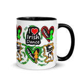 Irish Dancer Mug with different Color Inside - FREE p&p Worldwide
