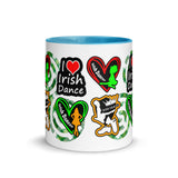 Irish Dancer Mug with different Color Inside - FREE p&p Worldwide