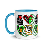 Irish Dancer Mug with different Color Inside - FREE p&p Worldwide