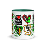 Irish Dancer Mug with different Color Inside - FREE p&p Worldwide