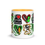 Irish Dancer Mug with different Color Inside - FREE p&p Worldwide