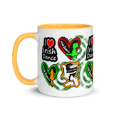 Irish Dancer Mug with different Color Inside - FREE p&p Worldwide