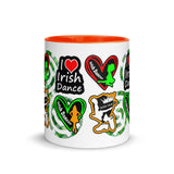 Irish Dancer Mug with different Color Inside - FREE p&p Worldwide