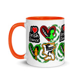 Irish Dancer Mug with different Color Inside - FREE p&p Worldwide