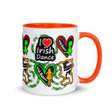 Irish Dancer Mug with different Color Inside - FREE p&p Worldwide