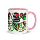 Irish Dancer Mug with different Color Inside - FREE p&p Worldwide