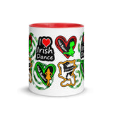 Irish Dancer Mug with different Color Inside - FREE p&p Worldwide