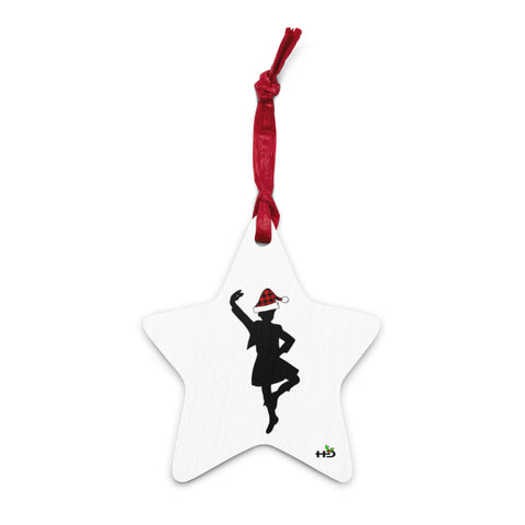 Highland Dancer Wooden Christmas Ornament - different designs on each side