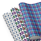 HIGHLAND DANCER WRAPPING PAPER SHEETS - 3 SHEETS FREE p&p Worldwide