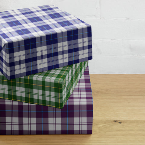 Clan Cunningham Dress - Green / Blue / Purple Wrapping paper sheets - Free p&p