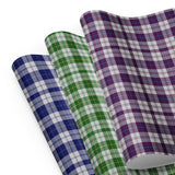 Clan Cunningham Dress - Green / Blue / Purple Wrapping paper sheets - Free p&p