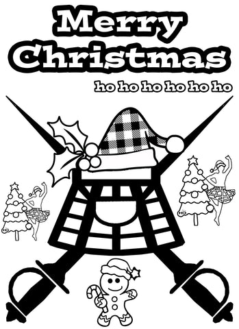 A4 XMAS Colour In Sheet #18