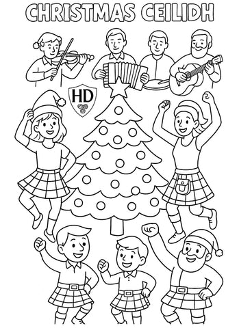 A4 XMAS Colour In Sheet - FREE Download
