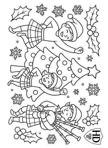 A4 XMAS Colour In Sheet - FREE Download